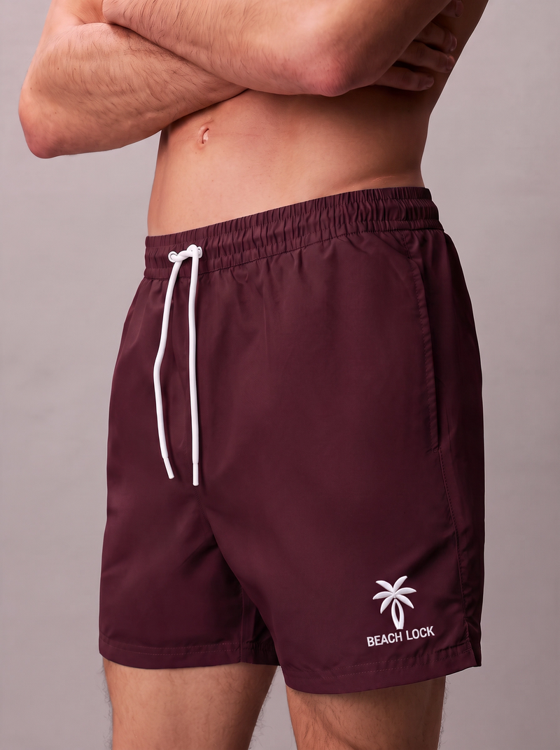 Beach Lock Classic [variant:Burgundy Red]